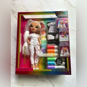 2023 Rainbow High Color And Create Doll With Washable Markers